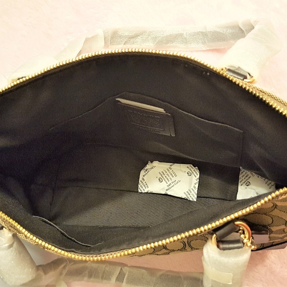 NWT COACH ZIP TOP TOTE IN SIGNATURE JACQUARD - Picture 6 of 8